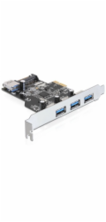 Delock PCI Express karta > 3 x externí + 1 x interní USB 3.0