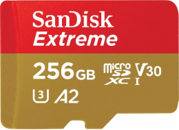 SanDisk microSDXC          256GB Extreme A2 C10 V30 UHS-I U3