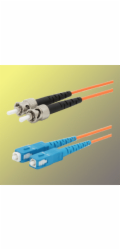 Optický patchkabel duplexní, ST-SC 9/125um SM, 2m, OS2