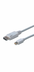 Displayport&nbsp;1080p&nbsp;60Hz&nbsp;FHD&nbsp;propojovací&nbsp;kabel&nbsp;Typ&nbsp;miniDP&nbsp;/&nbsp;DP&nbsp;M&nbsp;/&nbsp;M&nbsp;3m&nbsp;bílý