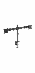 Digitus VESA DA-90349 Digitus VESA dvojitý svorkový stolní stojan, 90o otočný, 30o sklopný, otočný 360o, 15"-27" TFT, 100x100, 16Kg, černý