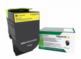 Lexmark X417 - Vysoká výtěžnost - žlutá - originální - kazeta s barvivem LCCP, LRP - pro Lexmark CS417dn, CS517de, CX417de