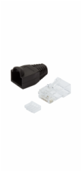 LOGILINK MP0024 LOGILINK - Plug Connector Cat.6 RJ45 100pcs. set, unshielded, black