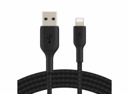 Belkin BOOST CHARGE Lightning/USB-A kabel, 3m, černý - odolný