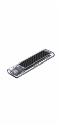 Gembird Externí box pro M.2 NVMe disky, USB 3.0, hliník a plast, černý
