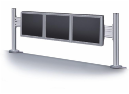 Neomounts  FPMA-DTB100 / Flat Screen Desk Toolbar for 3 screens (43 x 100 cm) / Silver