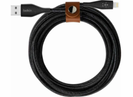Belkin kábel DuraTek Plus USB to Lightning with Strap 3m - Black