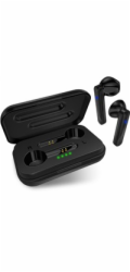 CONNECT IT True Wireless SONICBASS sluchátka do uší s mikrofonem, ČERNÁ