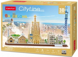 3D puzzle City Line Barcelona