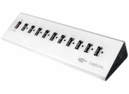 USB HUB LogiLink, stolní 10xUSB 2.0 s napájením (UA0226)