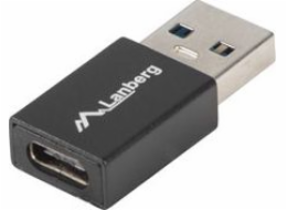 Lanberg USB A USB adaptér – USB C černý (AD-UC-UA-01)