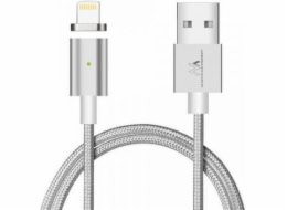 Magnetický blesk USB kabel stříbrný MCE161- Quick &amp; Fast Charge