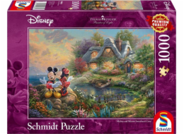 Puzzle prémiové kvality 1 000 dílků THOMAS KINKADE Mickey &amp; Minnie Mouse (Disney)