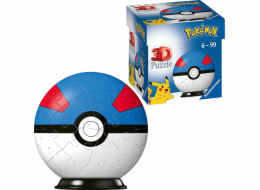 Ravensburger Puzzle 54 elementů 3D koule, modrý Pokémon