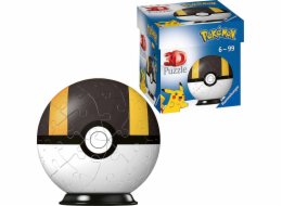 Ravensburger Puzzle 54 elementů 3D koule, Černý Pokémon