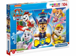 Puzzle 2x60 dílků Paw Patrol Super Color