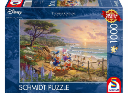 Puzzle prémiové kvality 1 000 dílků THOMAS KINKADE Kačer Donald &amp; Daisy (Disney)