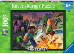 Ravensburger Childrens Puzzle Minecraft 100 Pieces XXL