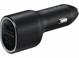 Samsung Duální autonabíječka 40W (USB,USB-C) Black