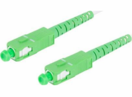 Propojovací kabel z optických vláken Sm Sc / Apc-Sc / Apc Simplex 3,0 mm 20 m bílý