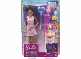 Mattel Barbie panenka Skipper klubové křeslo pro kojence Mini narozeniny GRP41