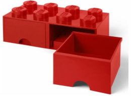 Room Copenhagen LEGO Brick Drawer 8 rot, Aufbewahrungsbox