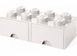 Room Copenhagen LEGO Brick Drawer 8 bílá, úložný box