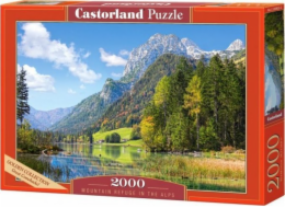 Puzzle 2000 dílků Horská chata v Alpách