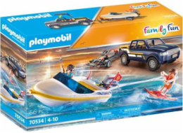 Playmobil terénní vozidlo a loď (70534)