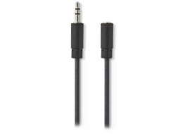 Nedis CAGB22050BK10 Nedis CAGB22050BK10 - Stereofonní Audio Kabel | 3,5mm Zástrčka - 3,5mm Zásuvka | 1 m | Černá barva