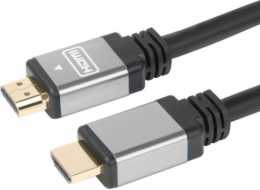 PremiumCord kabel HDMI M/M, zlac.a kovové HQ, 3m