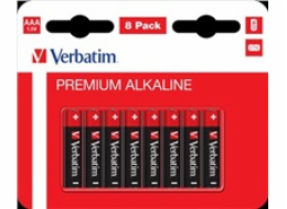 VERBATIM Alkalické baterie AAA, 8 PACK , LR03