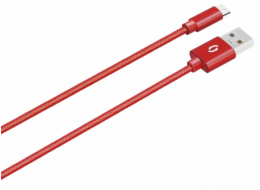 ALIGATOR PREMIUM 2A kabel, Micro USB 50cm, červený