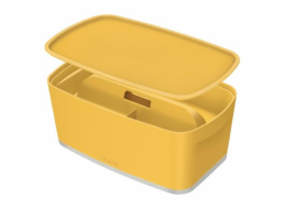 LEITZ Úložný box s víkem  MyBox Cosy + Organizér s držadlem, velikost S, teplá žlutá
