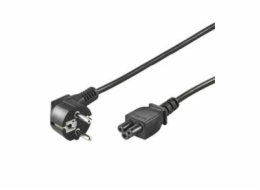 PREMIUMCORD Kabel napájecí 230V pro NTB (3pin, Schuko, trojlístek) 2m
