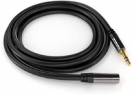 PREMIUMCORD prodlužovací kabel, Jack 3.5mm - Jack 3.5mm M/F 3m