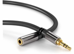 PREMIUMCORD prodlužovací kabel, Jack 3.5mm - Jack 3.5mm M/F 5m