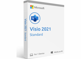 Visio Standard 2021 PL 32-bit/x64 Medialess Box D86-05965 Zastępuje P/N: D86-05838