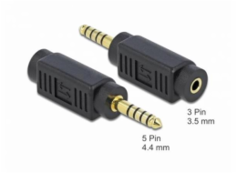 Delock Adaptér Stereo jack samec 4.4 mm 5 pin na Stereo jack samice 3.5 mm 3 pin