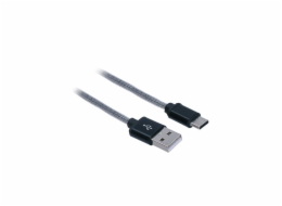 Solight USB-C kabel, USB 2.0 A konektor - USB-C 3.1 konektor, blistr, 1m - SSC1601