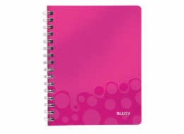 LEITZ Blok  WOW A5, PP, linka, růžová