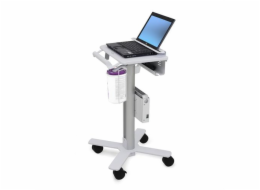 Ergotron StyleView - Vozík - lehký provoz - pro notebook / čtečka čárových kódů - zdravotní - ocel - bílá, hliník - velikost obrazovky: až 17"