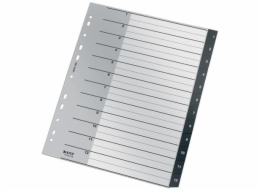 Ekologický rejstřík Leitz, PP, extra široký, 1-12 LEITZ Ekologické rejstříky RECYCLE 1-12 A4 PP