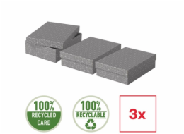 Esselte Home, set 3 ks, velikost M nízký, šedá