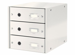 LEITZ Zásuvkový box  Click&Store, 3 zásuvky, bílá