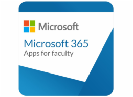 Elektronická licence: Microsoft CSP Microsoft 365 Apps for faculty (pro školy) předplatné 1 rok, vyúčtování měsíčně