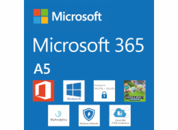 Elektronická licence: Microsoft CSP Microsoft 365 A5 for students (pro studenty) předplatné 1 rok, vyúčtování ročně