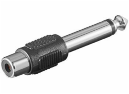 PremiumCord adaptér 6,3mm Mono plug - 1xCINCH (M/F)