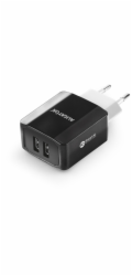 Aligator CHS0002 Chytrá síťová nabíječka ALIGATOR 3.4A, 2xUSB, smart IC, černá