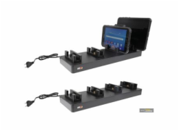 Brodit&nbsp;stolní&nbsp;nabíječka&nbsp;na&nbsp;Samsung&nbsp;Galaxy&nbsp;Tab&nbsp;Active&nbsp;Pro/3/2&nbsp;v&nbsp;odolném&nbsp;pouzdru,&nbsp;4&nbsp;tablety